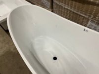 Viktor Benson Elemi Modern Freestanding Slipper Bath 1750x750mm - 4