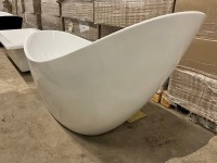 Viktor Benson Elemi Modern Freestanding Slipper Bath 1750x750mm - 7