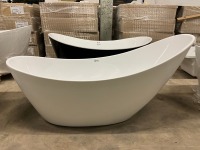 Viktor Benson Elemi Modern Freestanding Slipper Bath 1750x750mm - 2
