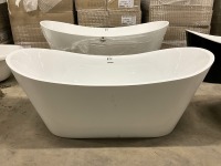 Viktor Benson Taha 1700x800mm Freestanding Double Ended Bath&nbsp; - 7