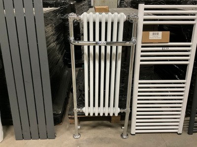 Approx. 500x1120mm Victorian Style Traditonal Radiator with Chrome Rail