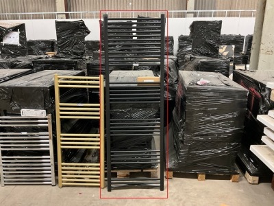 Approx. 600x1800mm Heated Towel Radiator (Black)