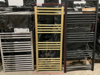 Approx. 500x1200mm Heated Towel Radiator (Brass)