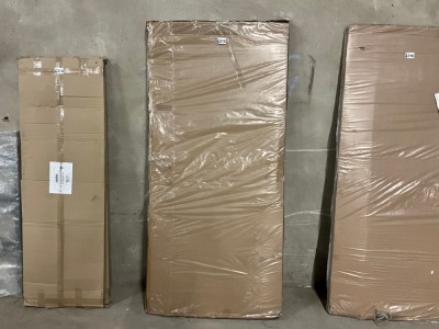 Approx. 1500x1900mm Sliding Door Polished Chrome