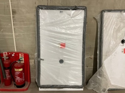 1600x900 Rectangular Slate Shower Tray White Skin