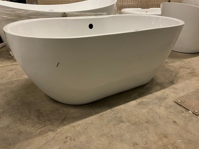 Viktor Benson Quito Freestanding Bath Approx. 1550x750mmNB: Cosmetically marked and/or damaged. Please see photographs.