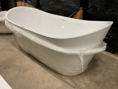 Viktor Benson Taha 1800x800mm Freestanding Double Ended Bath