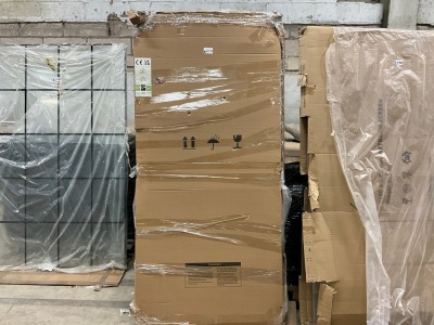 Approx.&nbsp;900x2000mm Clear Glass Wetroom Screen