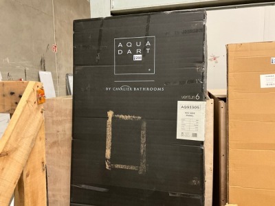 1900x900mm Shower Side Panel (Clear/Chrome)