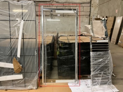 Approx. 900x1850mm Chrome Pivot Shower Door&nbsp;