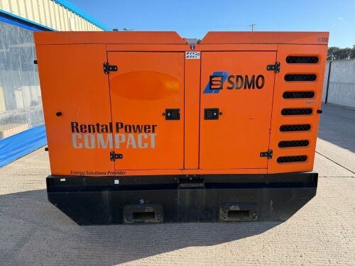 SDMO R110 100KVA SUPER SILENT 3 PHASE DIESEL GENERATOR