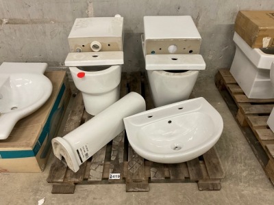 Pallet of Assorted Ceramic Sanitary Ware