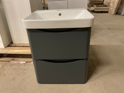 Approx. 500mm Wall Hung Vanity Unit & Basin