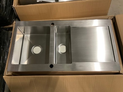 Vetta Stainless Steel 1.5 Bowl Kitchen Sink 1000x540mm