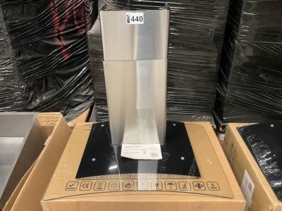 70cm Curved Glass Hood (Stainless Steel)