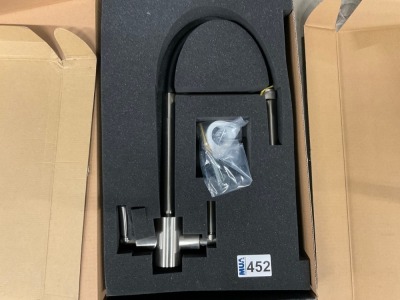 Abode Atlas Professional Monobloc Kitchen Mixer Tap AT1248 (Brushed Nickel)