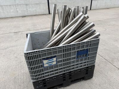CRATE TO INC APPROX. 30No. STAINLESS STEEL BOLLARDS&nbsp;