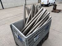CRATE TO INC APPROX. 30No. STAINLESS STEEL BOLLARDS&nbsp; - 2