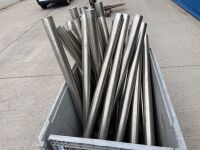 CRATE TO INC APPROX. 30No. STAINLESS STEEL BOLLARDS&nbsp; - 3