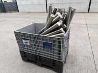 CRATE TO INC APPROX. 30No. STAINLESS STEEL BOLLARDS&nbsp; - 7