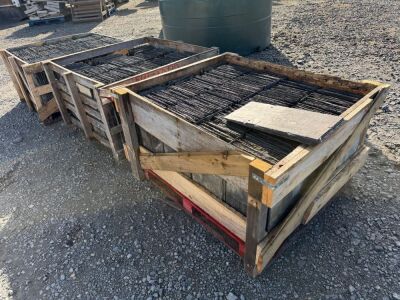 3No. WOODEN CRATES TO INC. APPROX 1500No. 20 x 10 BANGOR BLUE SLATES