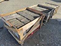 3No. WOODEN CRATES TO INC. APPROX 1500No. 20 x 10 BANGOR BLUE SLATES - 3