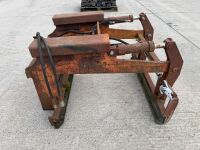 HYDRAULIC SINGLE LIFT BLOCK GRAB TO SUIT FORKLIFT - 7