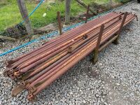 METAL STILLAGE TO INC. APPROX. 15No. ASSORTED 12ft & 6ft BRACE BARS