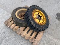 2No. ASSORTED FORKLIFT TYRES & RIMS - 3