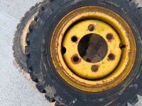 2No. ASSORTED FORKLIFT TYRES & RIMS - 4