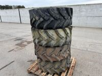 4No. 405/70-20 PART WORN DUMPER TYRES