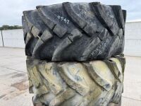 4No. 405/70-20 PART WORN DUMPER TYRES - 3