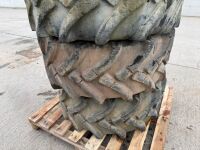 4No. 405/70-20 PART WORN DUMPER TYRES - 4