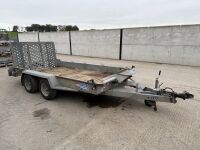 IFOR WILLAIMS 12ft 7" X 6ft 4" TWIN AXLE 3500KG PLANT TRAILER