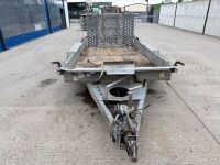 IFOR WILLAIMS 12ft 7" X 6ft 4" TWIN AXLE 3500KG PLANT TRAILER - 2