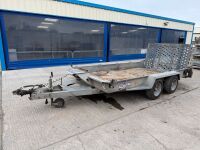 IFOR WILLAIMS 12ft 7" X 6ft 4" TWIN AXLE 3500KG PLANT TRAILER - 4