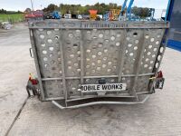 IFOR WILLAIMS 12ft 7" X 6ft 4" TWIN AXLE 3500KG PLANT TRAILER - 7