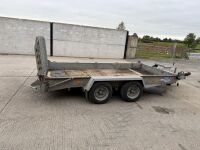 IFOR WILLAIMS 12ft 7" X 6ft 4" TWIN AXLE 3500KG PLANT TRAILER - 9