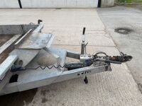 IFOR WILLAIMS 12ft 7" X 6ft 4" TWIN AXLE 3500KG PLANT TRAILER - 15