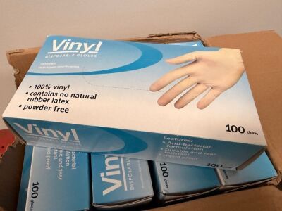 500No. UNUSED PAIRS OF VINYL GLOVES