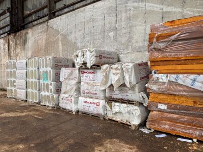 APPROX. 9No PALLETS OF UNUSED ROCKWOOL & KINGSPAN INSULATION