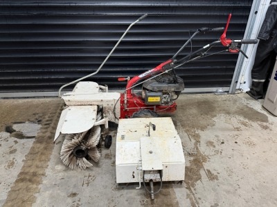 MOUNTFIELD MANOR WALK BEHIND PETROL SWEEPER & ROTAVATOR