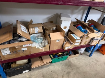 SHELF LOT TO INC. ASSORTED UNUSED ELECTRICAL EQUIPMENT