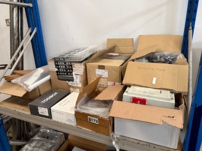 SHELF LOT TO INC. ASSORTED UNUSED ELECTRICAL EQUIPMENT