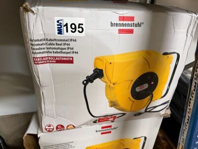 UNUSED BRENNENSTUHL 240v RETRACTABLE CABLE REEL
