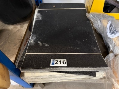 LARGE SELECTION OF UNUSED SANDING SHEETS