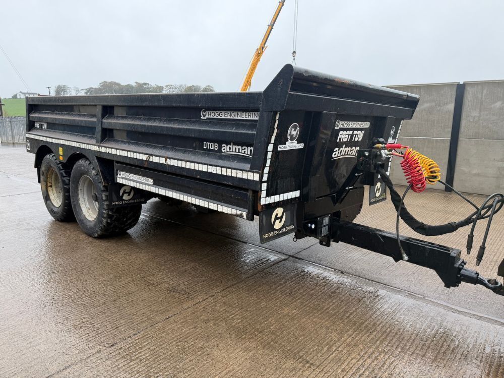 HOGG ENGINEERING 16 TON TWIN AXLE FAST TOW DUMP TRAILER