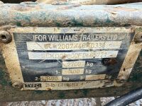 APPROX. 9ft x 4ft IFOR WILLAIMS 2700kgs TWIN AXLE PLANT TRAILER - 16
