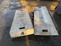 2No. ALUMINIUM LOADING RAMPS - 2
