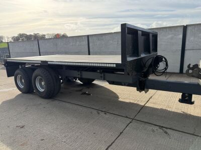 &nbsp;APPROX. 16ft x 8ft TWIN AXLE FLAT BED TIPPING TRAILER